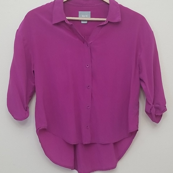 Anthropologie Maeve Mairead Silk Blouse XSP - Picture 6 of 6